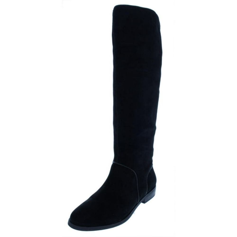 EUC Ugg Womens Gracen Suede leather Mid-Calf Riding Boots knee high, black 6.5